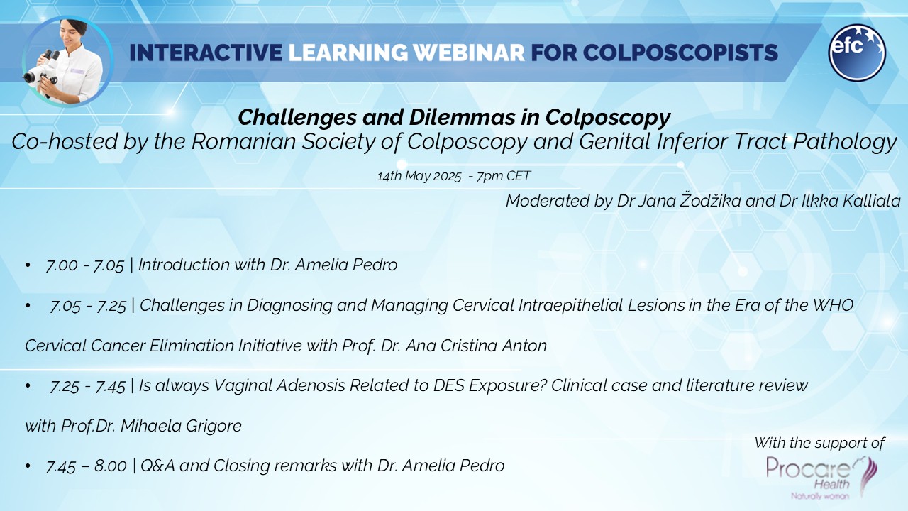 Programme slide 2nd EFC Webinar 2025